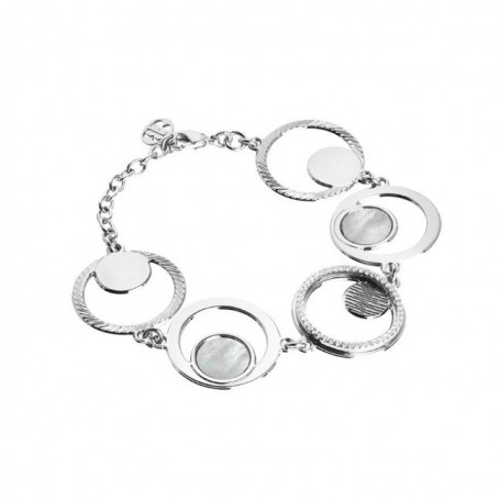 Boccadamo - Bracciale modulare con orbite di zirconi e madreperla. XBR597