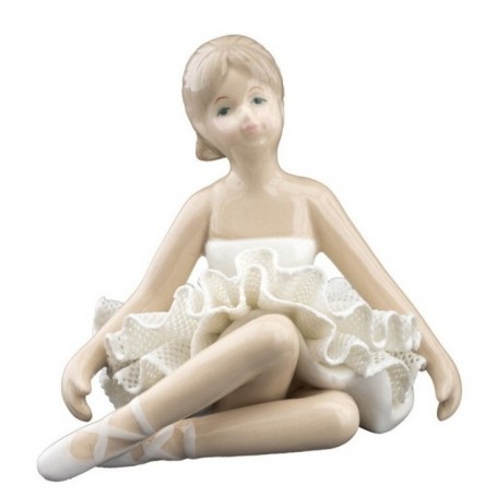 Melograno - Ballerina seduta white cm 9 - 1147033
