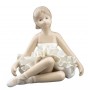 Melograno - Ballerina porcellana seduta white cm 9. 1147053