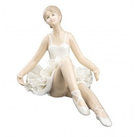 Melograno - Ballerina porcellana grande bianca. 1147057