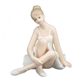Melograno - Ballerina porcellana gambe incrociate cm 10. 1185052