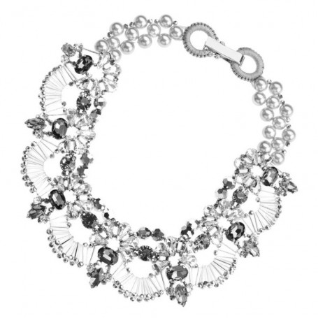 Ottaviani - Collana con cristalli, perline, perle e strass. 500266C