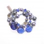 Ottaviani - Collana con perle, quarzi e cristalli blu. 370400C