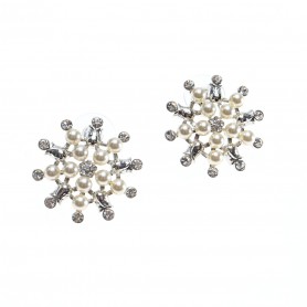 Ottaviani - Orecchini con perle e cristalli. 500288O