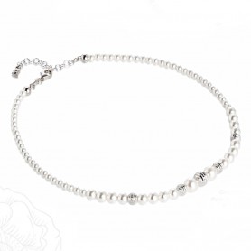 Boccadamo - Collana argento 925 e perle swarovski. GR653