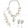 Ottaviani - Collana con perle bijoux, smalti, resine, strass e cristalli.