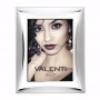 Valenti - Portafoto lucido in argento laminato, retro bianco. 520711
