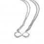Artlinea - Due collane rodiate in argento. ZCL1356