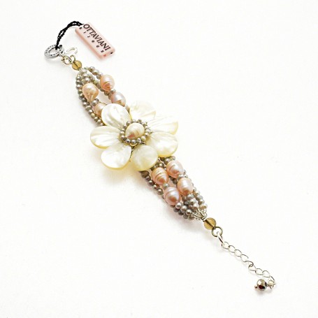 Ottaviani - Bracciale con perle e madreperla. 470573