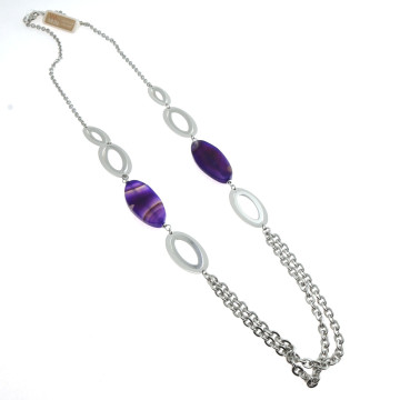Muse - Collana, bracciale e orecchini con agata .