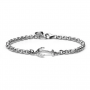 Maria Cristina Sterling - Bracciale uomo collezione Neptune argento con ancora.