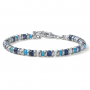 Maria Cristina Sterling - Bracciale uomo Snake Classic Style argento e mix pietre.