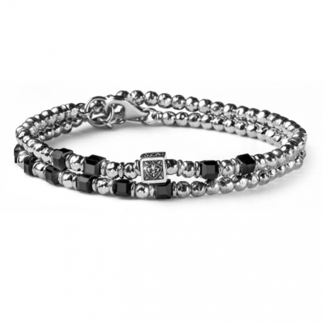 Maria Cristina Sterling - Bracciale uomo Tuscany argento due giri.