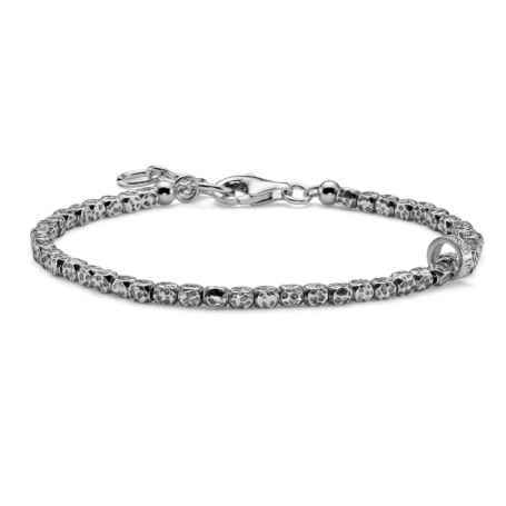 Maria Cristina Sterling - Bracciale uomo Urban Soul pepite argento brunito.