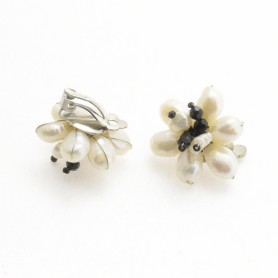 Ottaviani - Orecchini con cristalli e perle. 480128