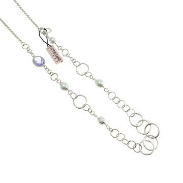 Ottaviani - Collana e orecchini con cristalli e perle.