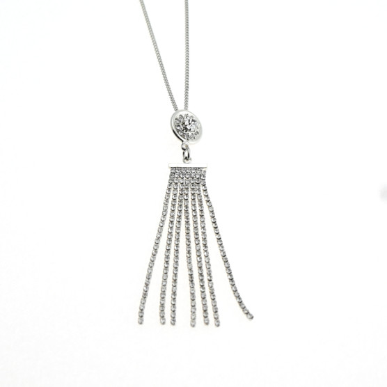 Ottaviani - Collana, bracciale e orecchini con zirconi. 500359.