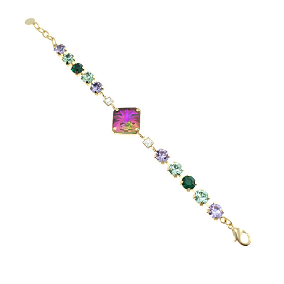 Ottaviani - Bracciale placcato oro con cristalli.