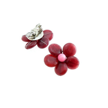Ottaviani - Collana, bracciale e orecchini con agata e cristalli.