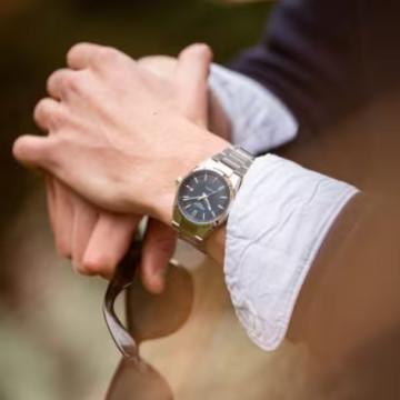 Casio - Orologio automatico uomo quadrante blu EFK-1100-2A
