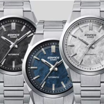 Casio - Orologio automatico uomo quadrante argento EFK-1100-7A