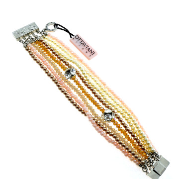 Ottaviani - Bracciale con cristalli e perline. 47977.