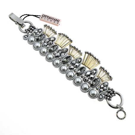 Ottaviani - Bracciale conperle e cristalli. 4684