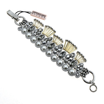 Ottaviani - Bracciale conperle e cristalli. 4684