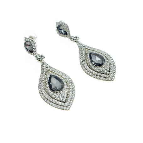 Ottaviani - Orecchini con strass e cristalli. 490053