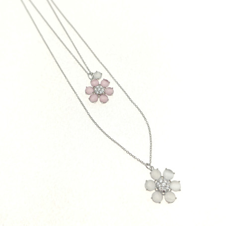 Ottaviani - Collana, bracciale e orecchini con cristalli e strass. 500878