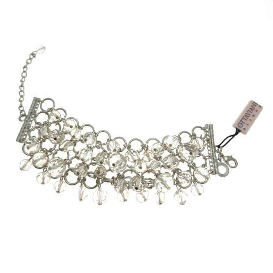 Ottaviani - Bracciale argentato con cristalli.47874