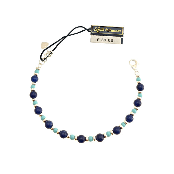 Arteregalo - Bracciale argento 925 con pietre naturali.
