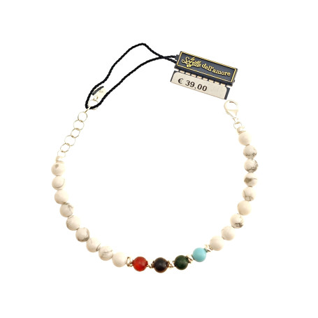 Arteregalo - Bracciale argento 925 con pietre naturali.