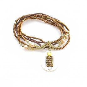 Ottaviani - Bracciale con perle, cristalli e strass. 500009B